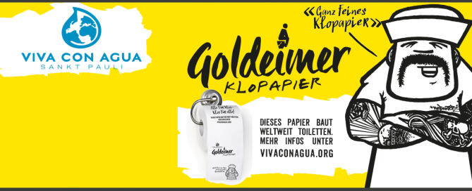Goldeimer Klopapier inspired by Viva con Agua Sankt Pauli