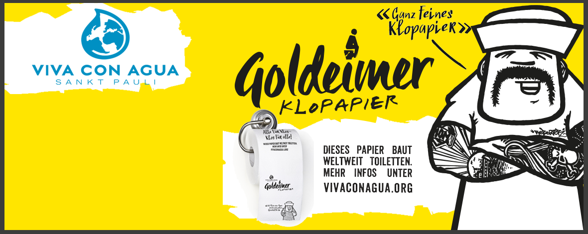 Goldeimer Klopapier inspired by Viva con Agua Sankt Pauli
